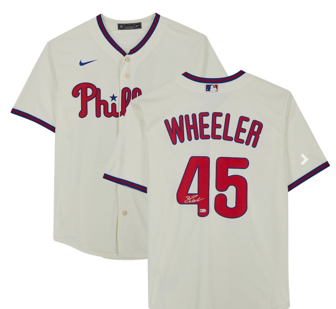 2024 MLB Men Philadelphia Phillies #45 Wheeler cream Nike grey Home Limited Player Jersey->philadelphia phillies->MLB Jersey